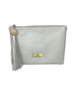 Tropicana Clutch Silver