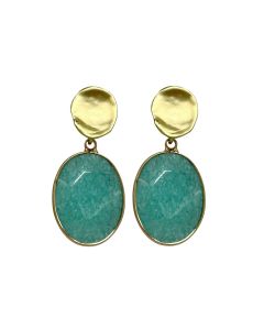 Tasman Earrings-Aqua