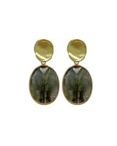 Tasman Earrings-Grey