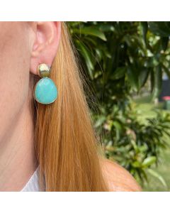 Tasman Earrings-Aqua