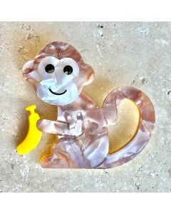 Cheeky Monkey Brooch - Acrylic