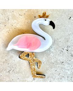 Flamingo Brooch - Acrylic