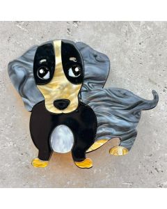 Daschund Brooch - Acrylic