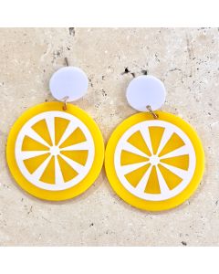 Acrylic Lemon Earrings