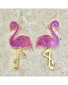 Acrylic Flamingo Earrings