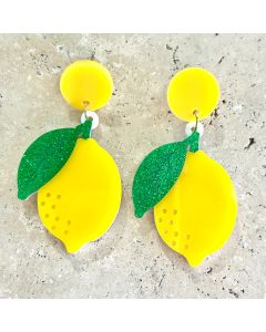 Acrylic Lemon Earrings