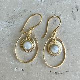 Handcrafted Gold Fine Drop Earrings