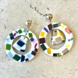 Resin Rainbow Acrylic Earrings