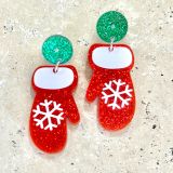 Acrylic Mittens earrings