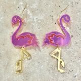 Acrylic Flamingo Earrings