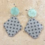 Acrylic Blue Earrings