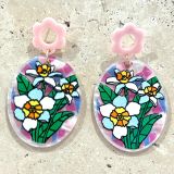 Acrylic Flower Earrings