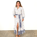  Birds of a Feather "Sydney" Belted Maxi Dress