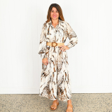 Alexandria Snow Leopard Dress 