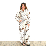 Adriana Snow Leopard Long Pants 