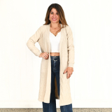 Naomi Beige Longline cardigan 