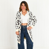 Amanda Grey and leopard print longline Cardigan