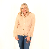 Brooklyn Pink button up jumper