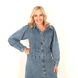 Honour Denim Long sleeve Dress 