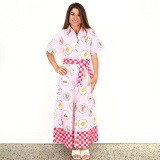 Bon Appetit "Willow" Belted Maxi Dress 