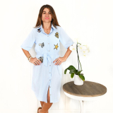 "Queen Bee River" Blue Dress 