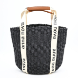 Santorini Scoop Tote - Black