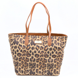 Raffia Handbag - Brown