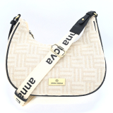 Anna Nova Canvas Saddlebag - Black 