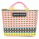 Anna Nova Multi coloured Large Tote - Pink 