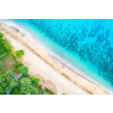 Beach Ovehead Canvas Print