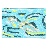 Beaded Ocean Clutch