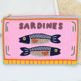 Sardines Beaded Clutch
