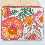 Beaded Flower Clutch