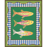 Green Fish Canvas - 60 x 80cm