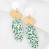 JDY-E Acrylic and Metal Earrings