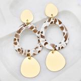 JDZ-E Acrylic and Metal Earrings