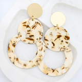 JEC-E Acrylic and Metal Earrings