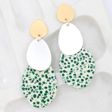 JEF-E Acrylic and Metal Earrings