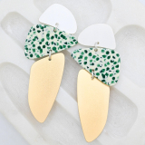 JEI-E Acrylic and Metal Earrings