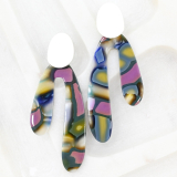 JEL-E Acrylic and Metal Earrings