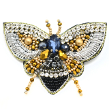 Beaded Bee brooch