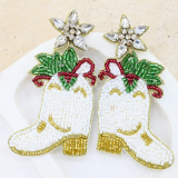 Cowboy Christmas Earrings