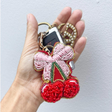 Cherries Keyring