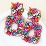 Red Jewelled Earrings