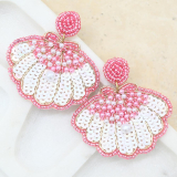 Clam Shell beaded earrings