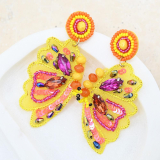 Butterfly Beaded Earrings