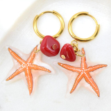 JKQ-E  Starfish Earrings