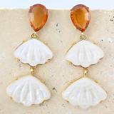 JKZ-E  Pearl Shell drop Earrings
