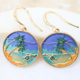 JNF-E  Palm Earrings