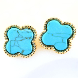 JNL-E  Cover Turquoise Earrings